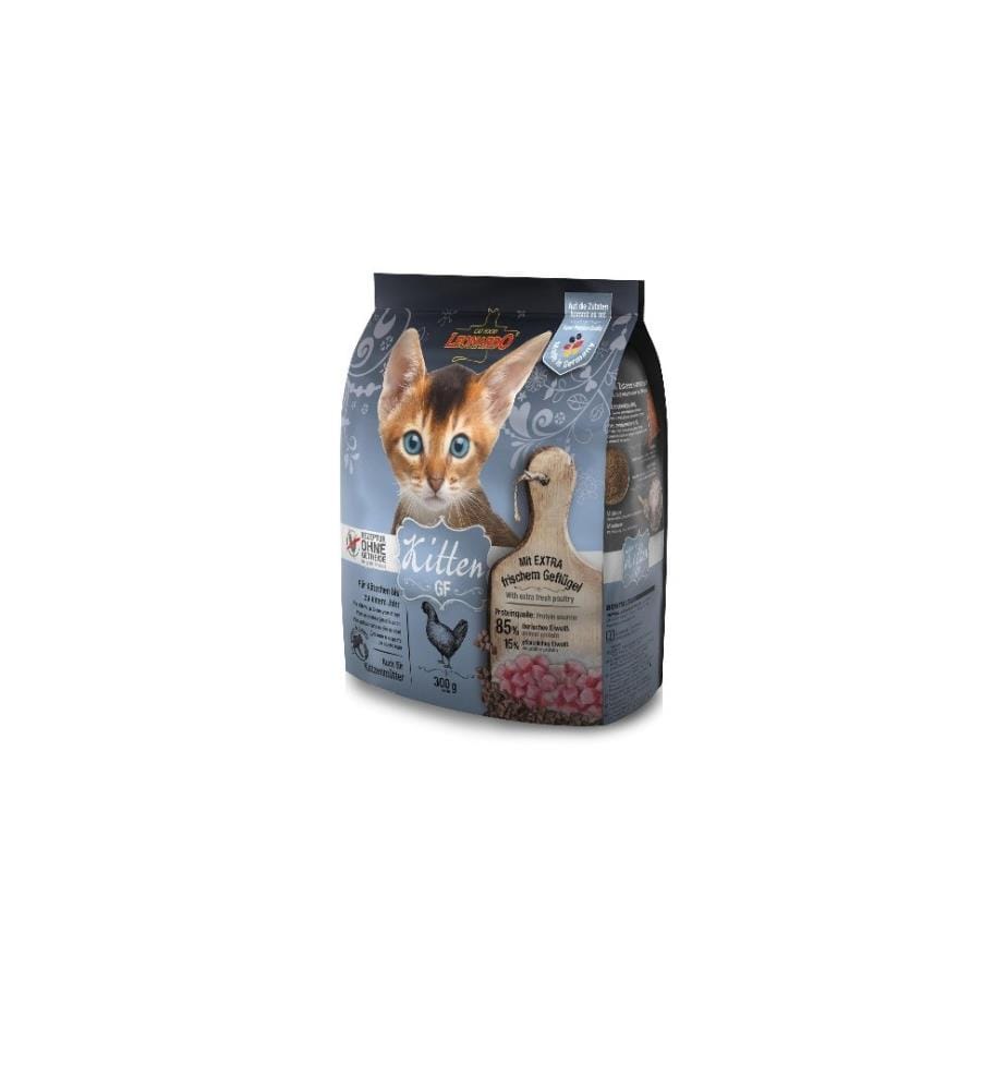 LEONARDO CAT FOOD - Alimentation sèche Kitten sans céréales, 300 g