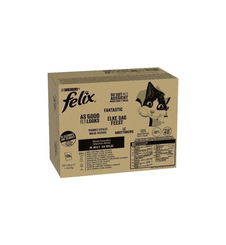 FELIX - Alimentation humide AGAIL Mixed Selection, 120 x 85 g