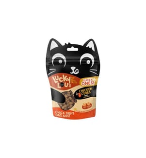 Lucky Lou - Collation pour chat Lucky Ones Cubes au poulet, 80 g