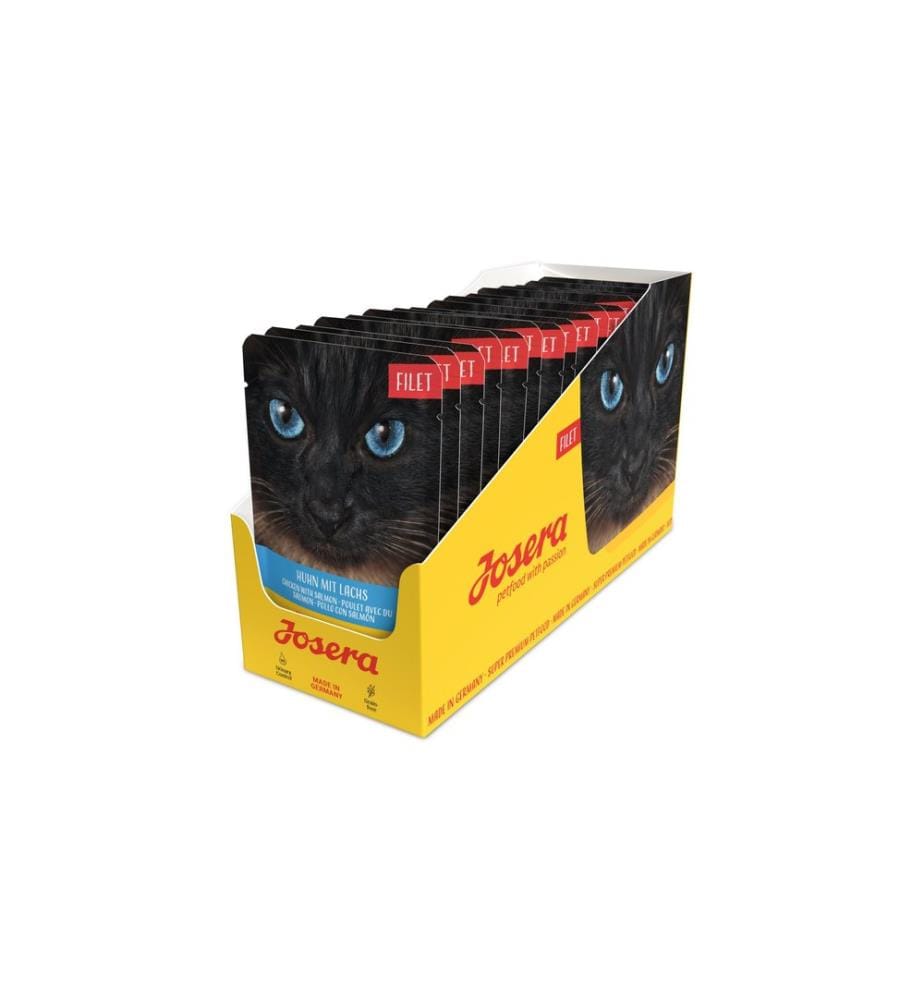 Josera - Nassfutter Filet Huhn mit Lachs, 16 x 70 g