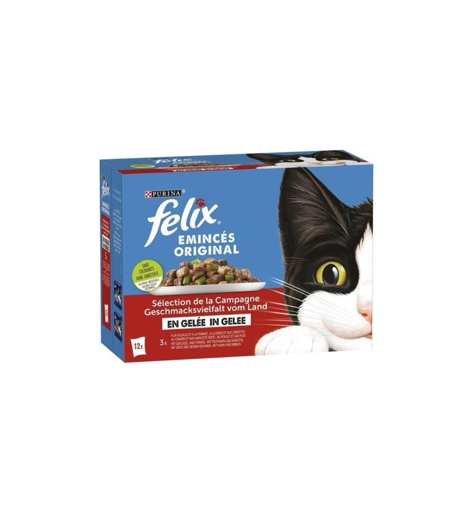 FELIX - Nassfutter Geflügel & Gemüse in Gelée, 12 x 85 g