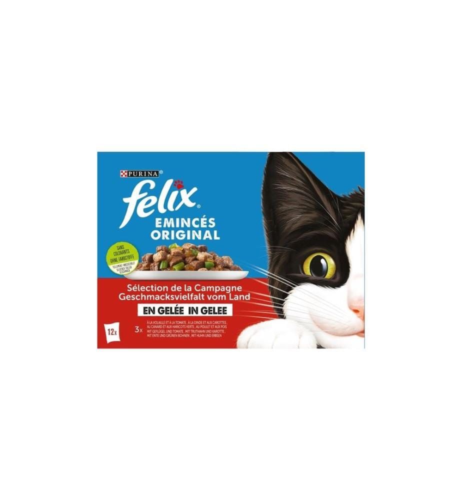 FELIX - Nassfutter Geflügel & Gemüse in Gelée, 12 x 85 g