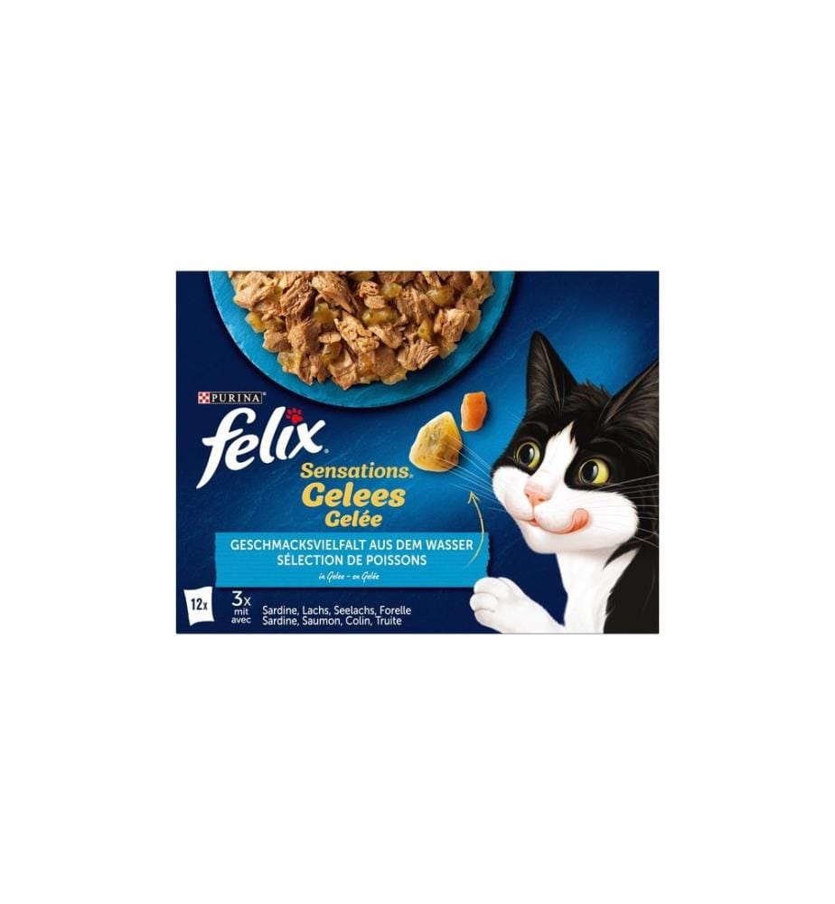 FELIX - Nassfutter Sensations Fisch, 12 x 85 g