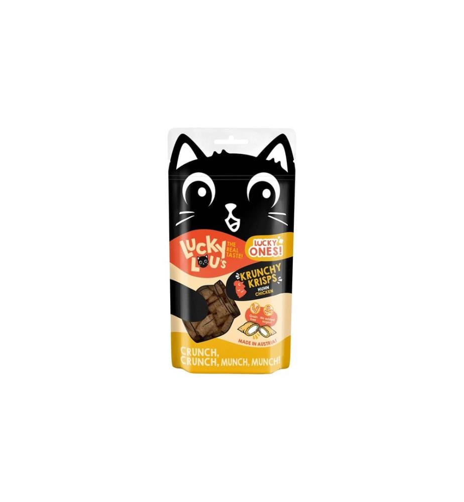 Lucky Lou - Katzen-Snack Lucky Ones Krunchy Krisps Huhn, 60g