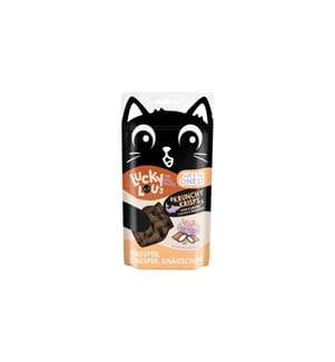 Lucky Lou - Collation pour chat Lucky Ones Krunchy Krisps Poulet & Saumon, 60g