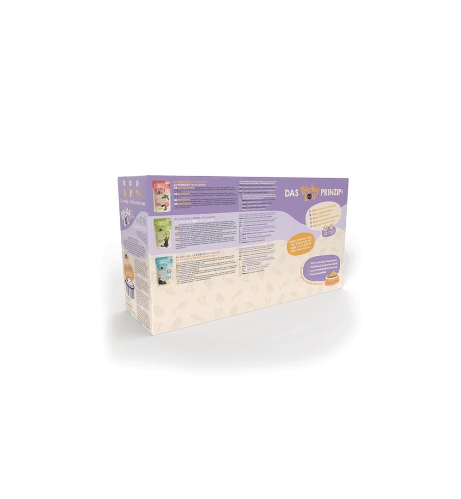 Lucky Lou - Alimentation humide Lifestage Kitten Kiddy Mix-Box, 12 x 125 g
