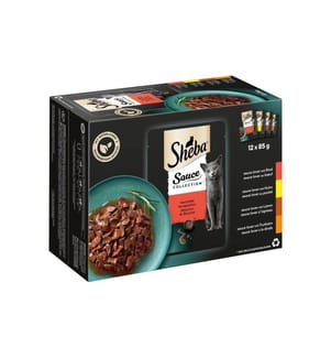 SHEBA - Nassfutter Selection in Sauce, 12 x 85 g