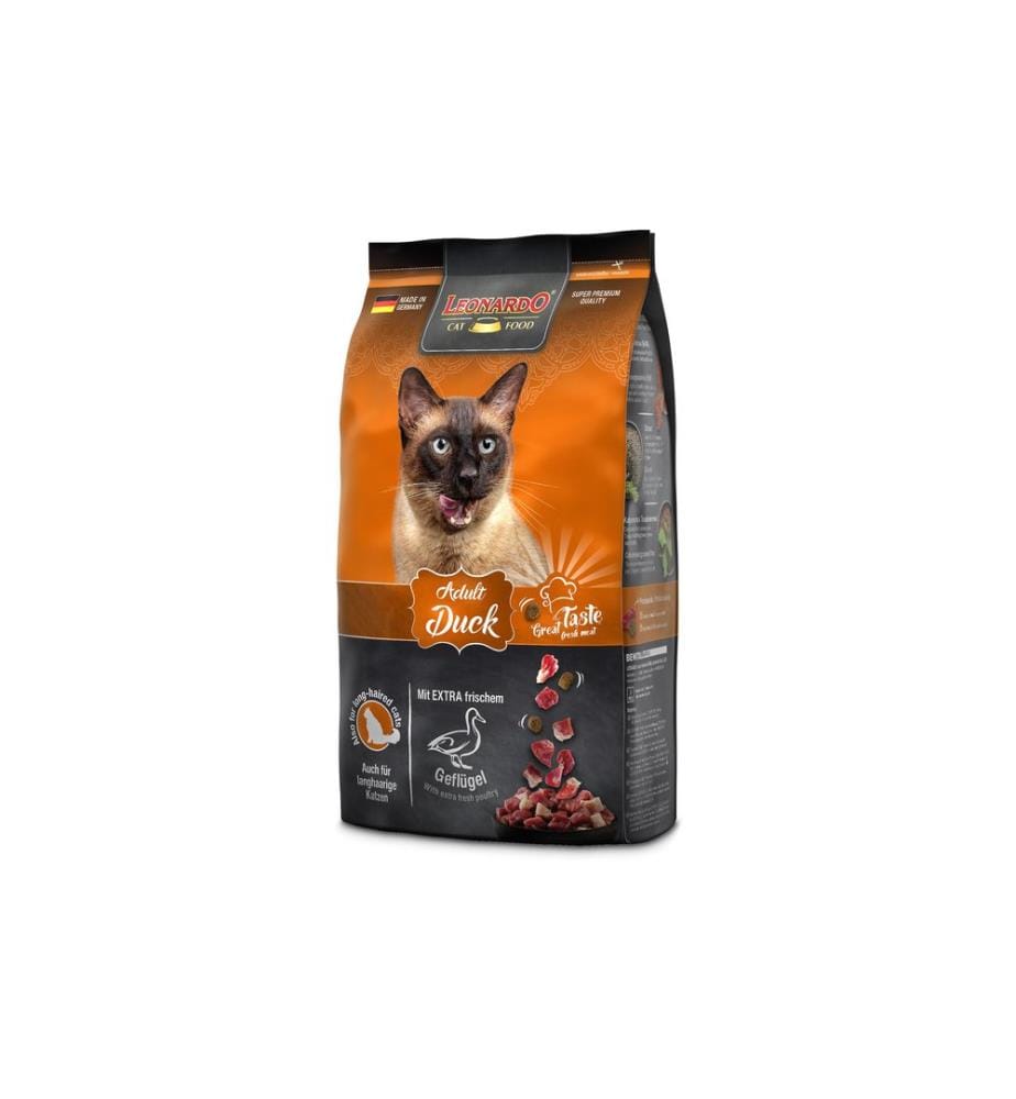 LEONARDO CAT FOOD - Alimentation sèche Canard adulte, 1.8 kg