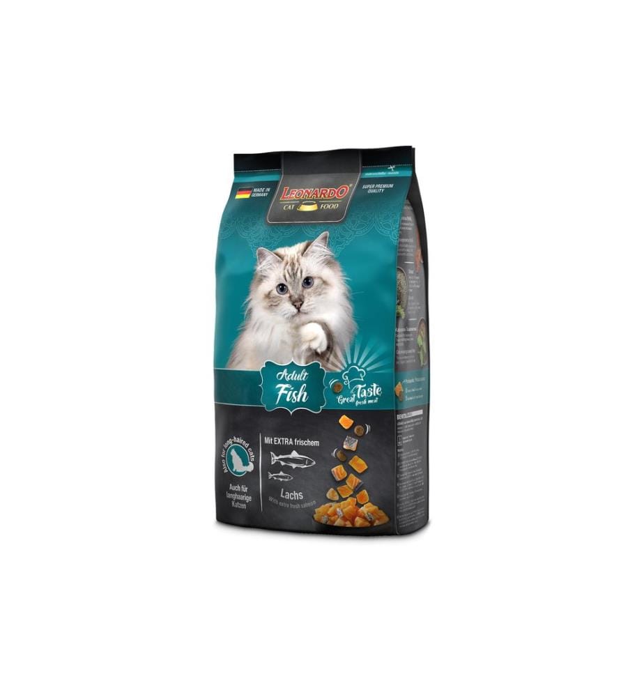 LEONARDO CAT FOOD - Alimentation sèche Poisson adulte, 1.8 kg