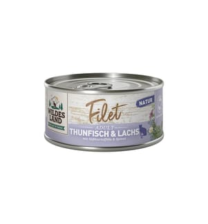 WILDES LAND - Collation pour chat Filet de thon & saumon 12 x 80 g