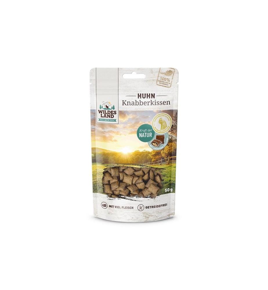 WILDES LAND - Collation pour chat Coussin à grignoter Poulet 50 g