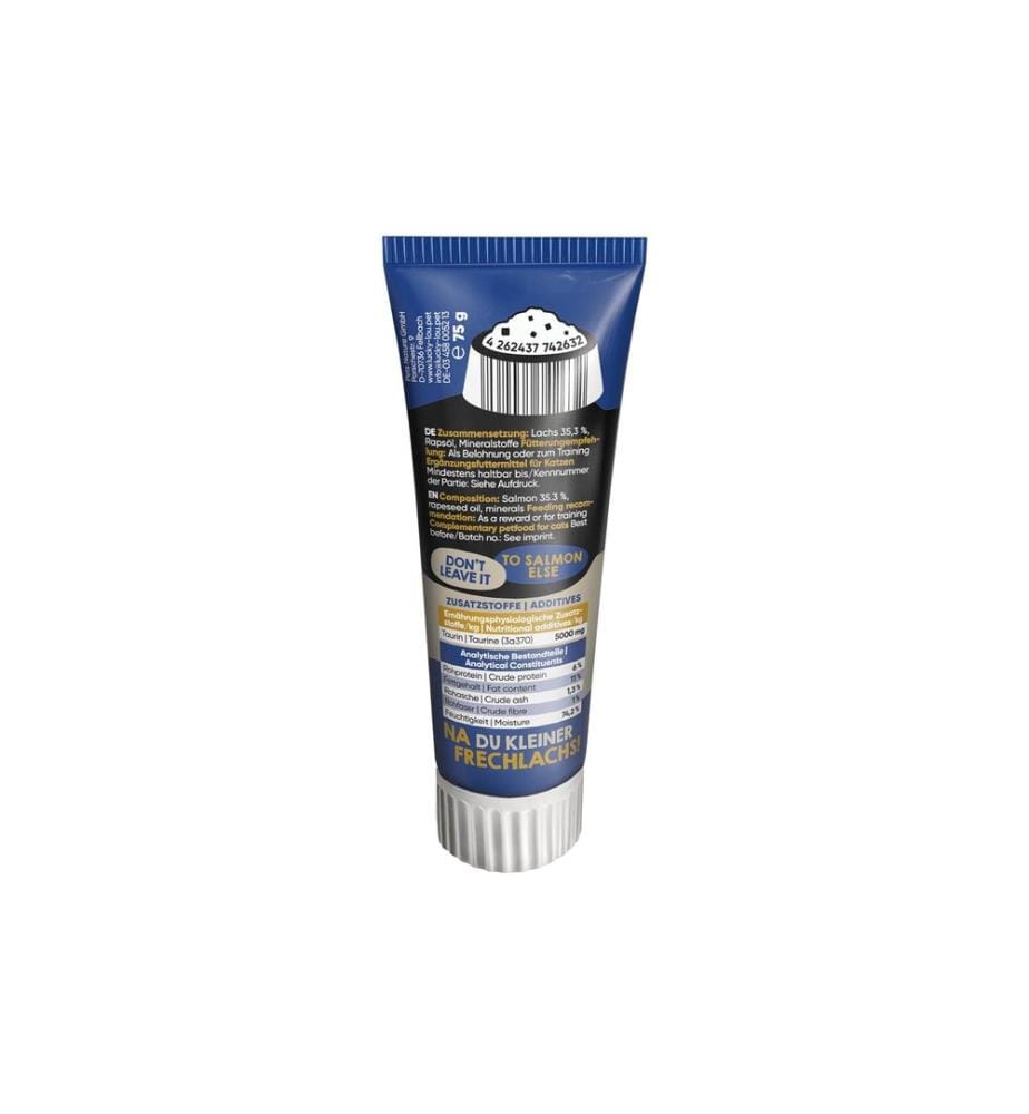 Lucky Lou - Katzen-Snack Tube Quetschkopf Lachs 75 g