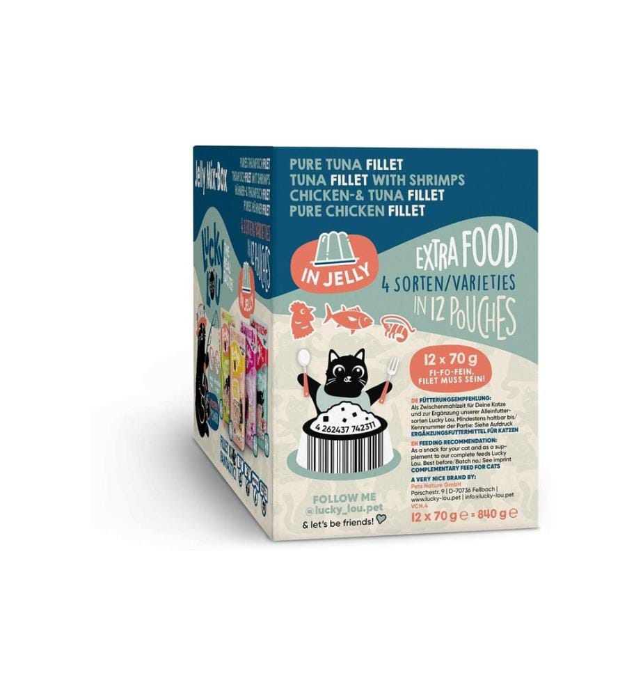 Lucky Lou - Extra Food Mix-Box in Gelée, 12 x 70 g