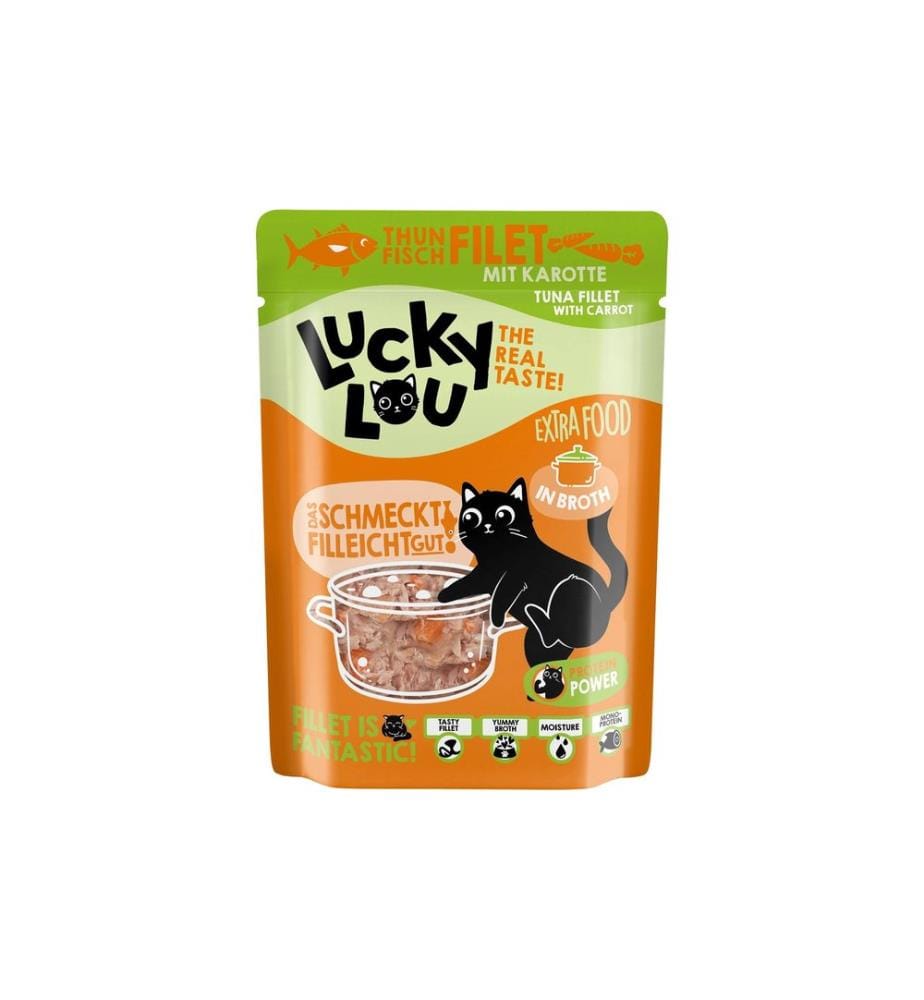 Lucky Lou - Extra Food Thunfisch mit Karotte in Sud, 70 g