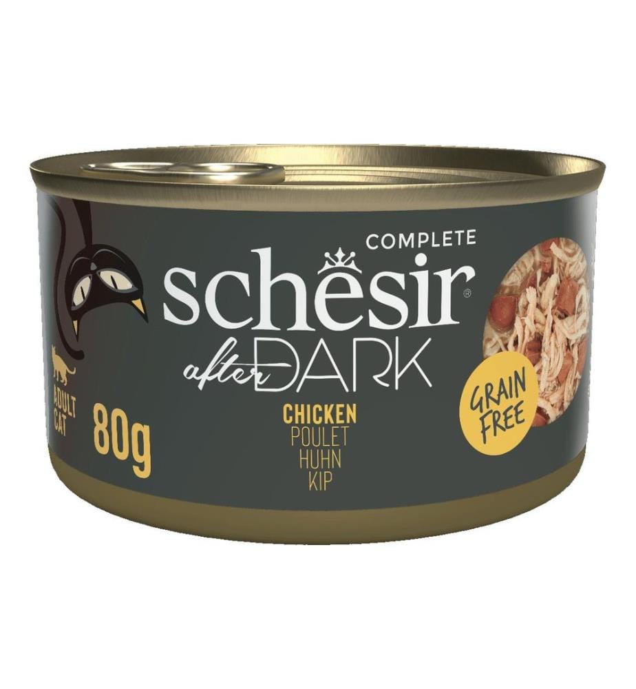 SCHESIR - Nassfutter after Dark Complete Brühe Huhn, 80 g