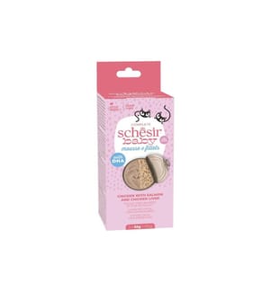 SCHESIR - Nassfutter Baby Mousse & Fillets, 3 x 55 g