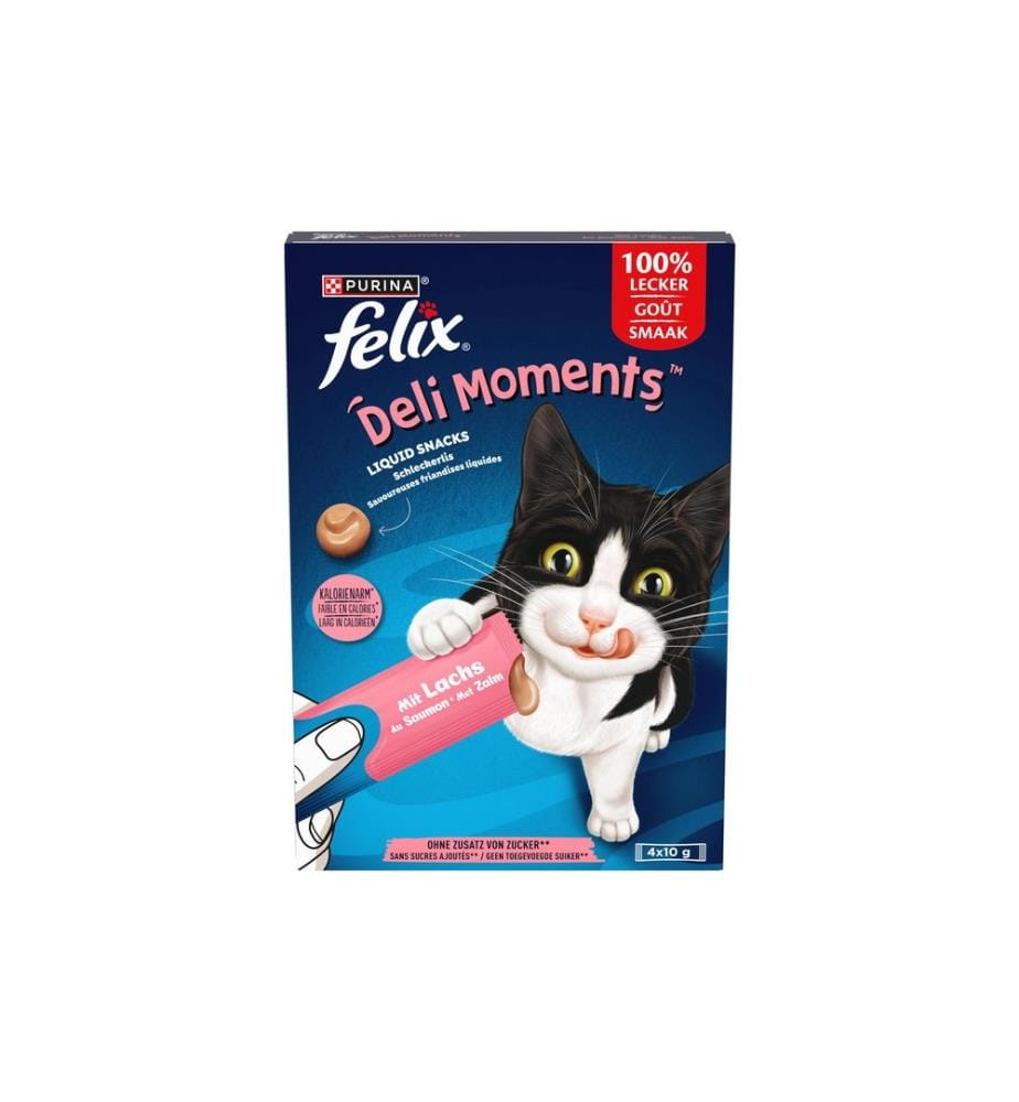 FELIX - Katzen-Snack Deli Moments Lachs 4 x 10g