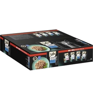SHEBA - Nassfutter Delikatesse Gelee Fisch Variation, 60 x 85g