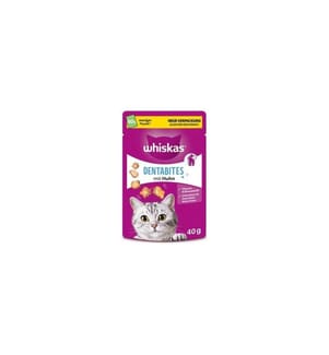 WHISKAS - Katzen-Snack Dentabites mit Huhn, 6 x 40g