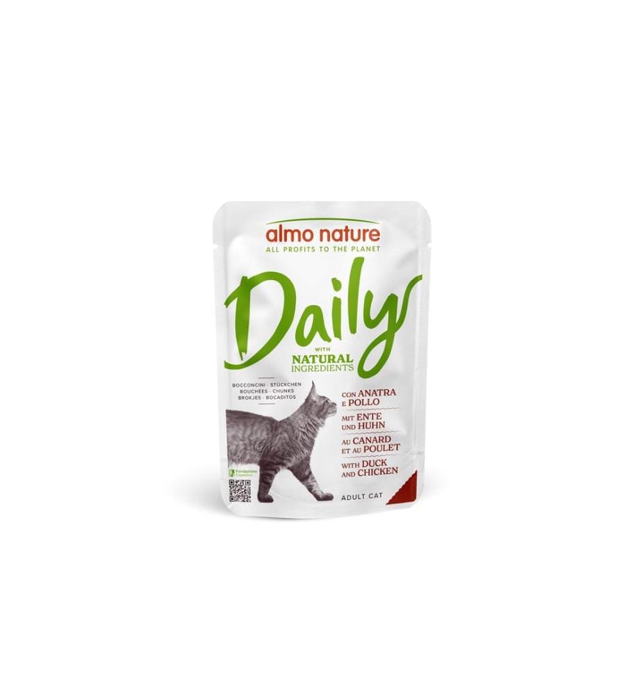 ALMO NATURE - Nassfutter Daily mit Ente und Huhn 70g