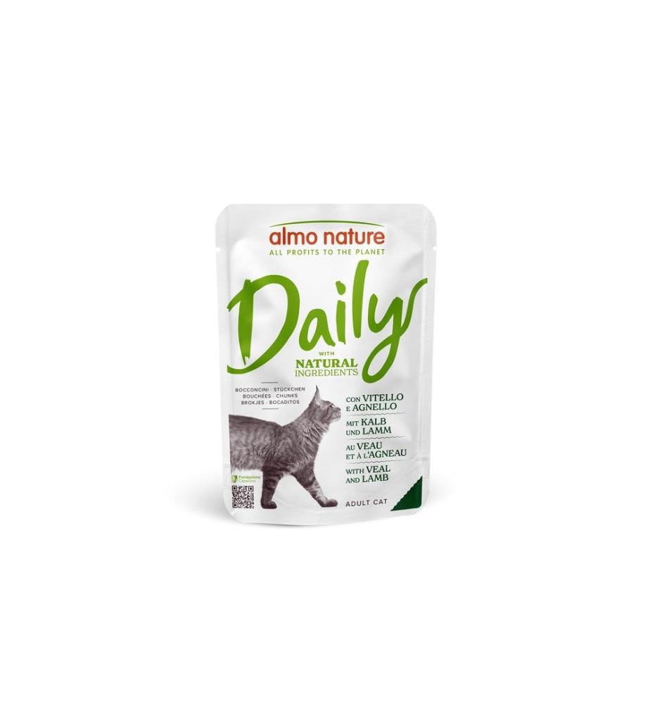 ALMO NATURE - Nassfutter Daily mit Kalb und Lamm 70g