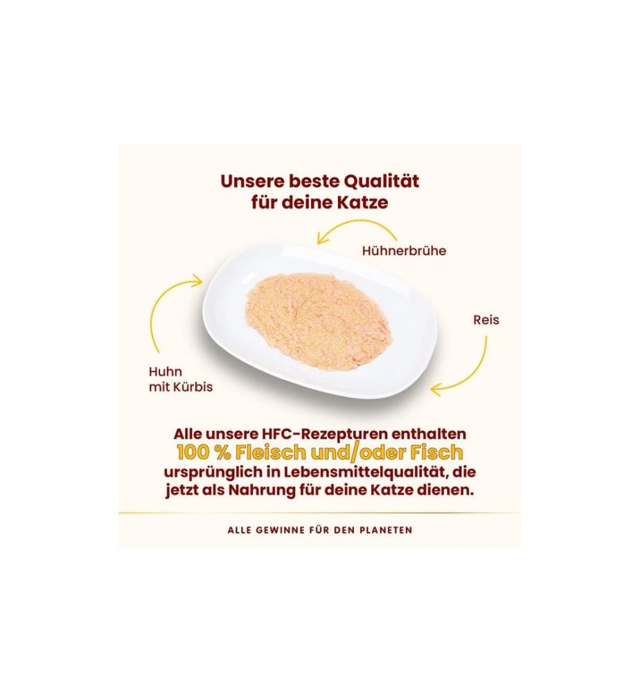 ALMO NATURE - Alimentation humide HFC Mousse de poulet au potiron 70 g