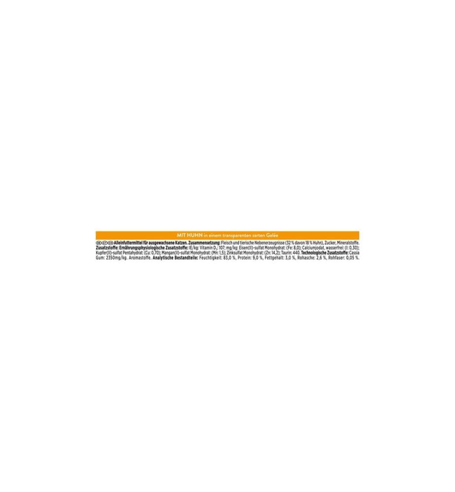 Purina Gourmet nourriture humide Revelations bouchées fines en gelée poulet 4 x 57g