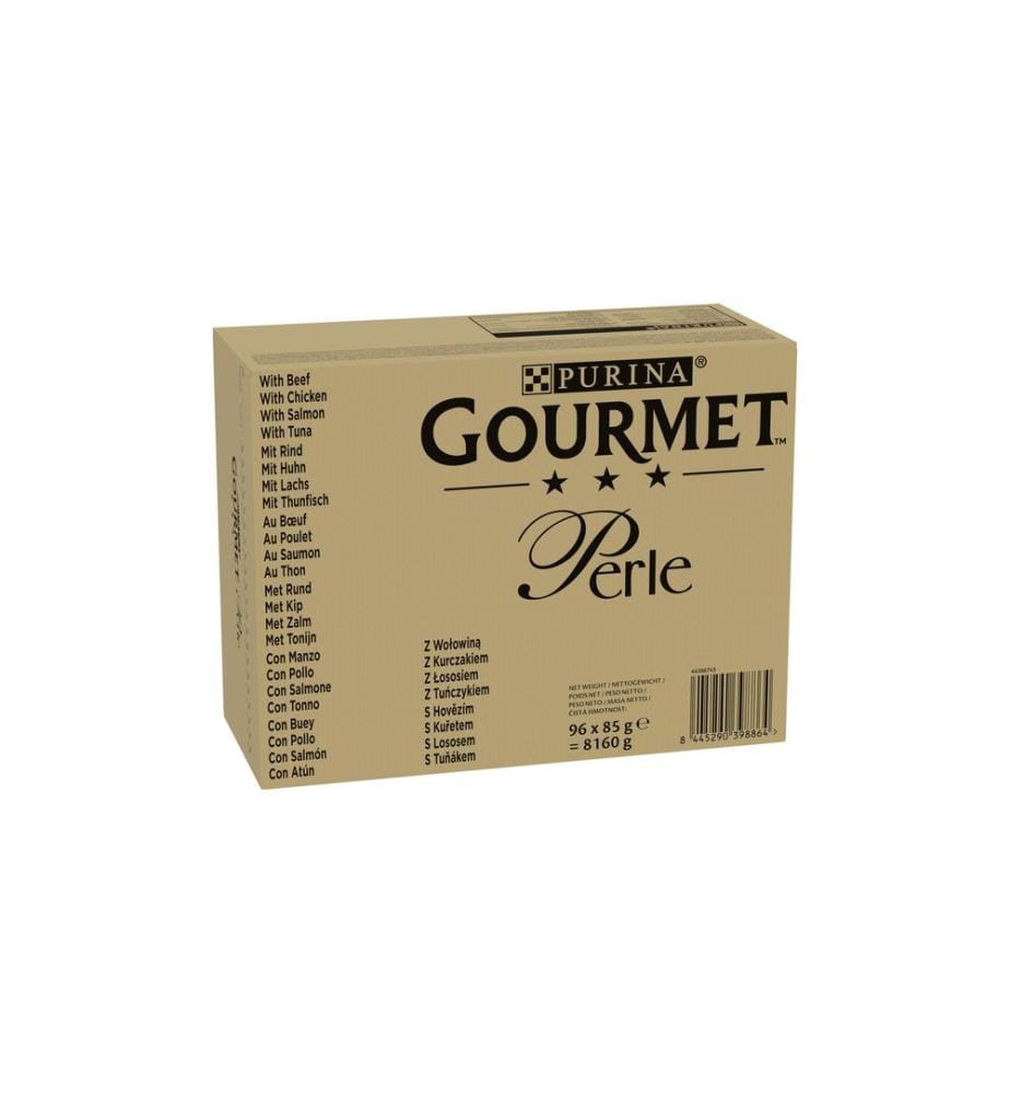 Purina Gourmet Nourriture humide Gourmet Perle Sauce viande et poisson 96 x 85 g