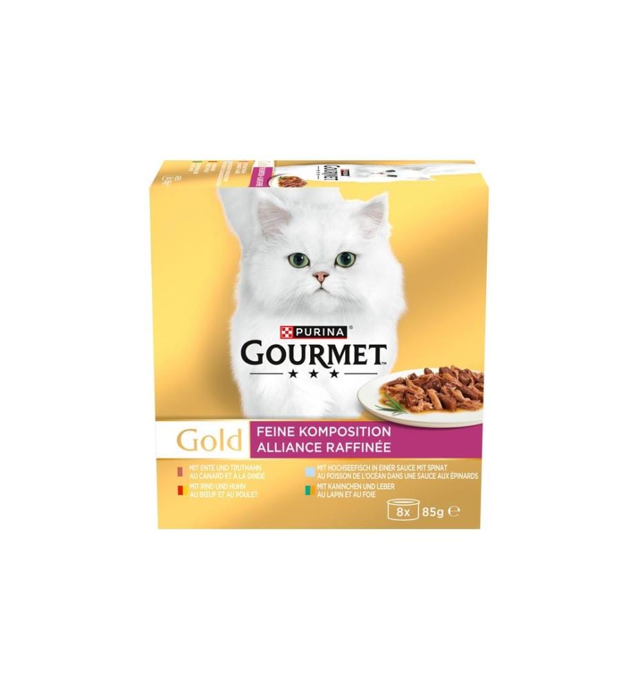 Purina Gourmet Nourriture humide Gold Composition fine 8 x 85 g