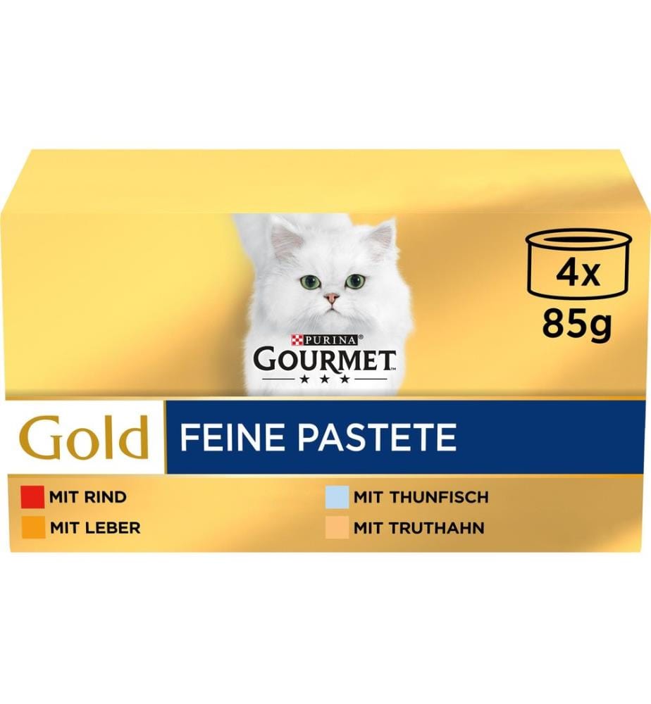 Purina Gourmet Nourriture humide Gold Pâtée fine 4 x 85 g