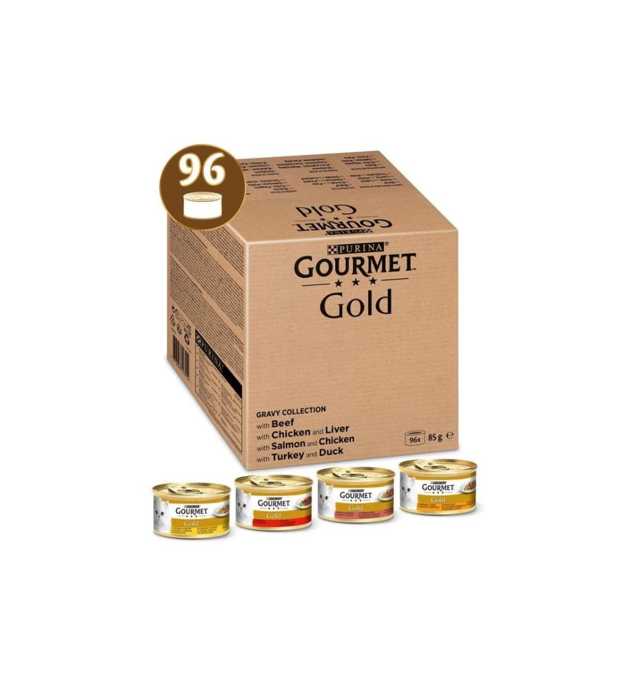 Purina Gourmet Nourriture humide Gourmet Gold Megapack, en sauce, 96 x 85 g