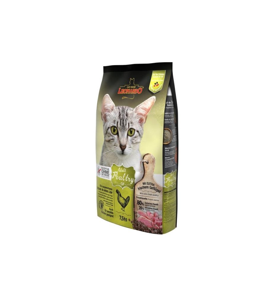 Leonardo Alimentation pour chat Croquettes Adult Volaille, 7.5 kg