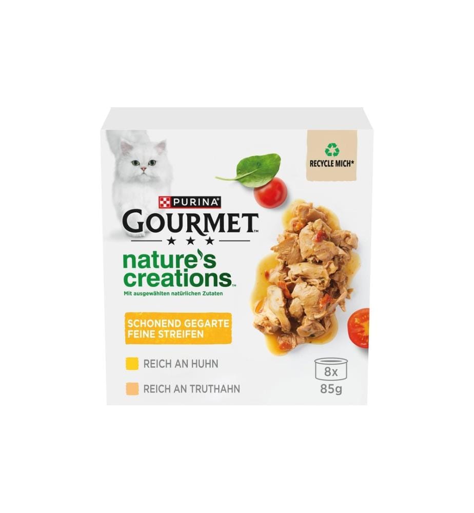 Purina Gourmet Nourriture humide Nature's Creation Poulet & Dinde, 8 x 85 g