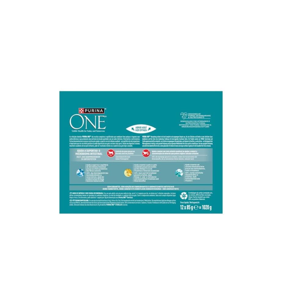 Purina ONE Nourriture humide Sterilcat Mix en sauce 12 x 85 g