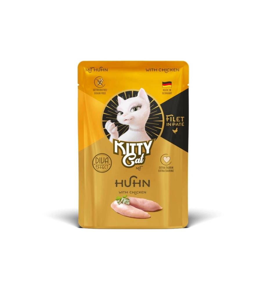 KITTY Cat Nassfutter KittyCat Filét Paté Pouch Huhn 85 g