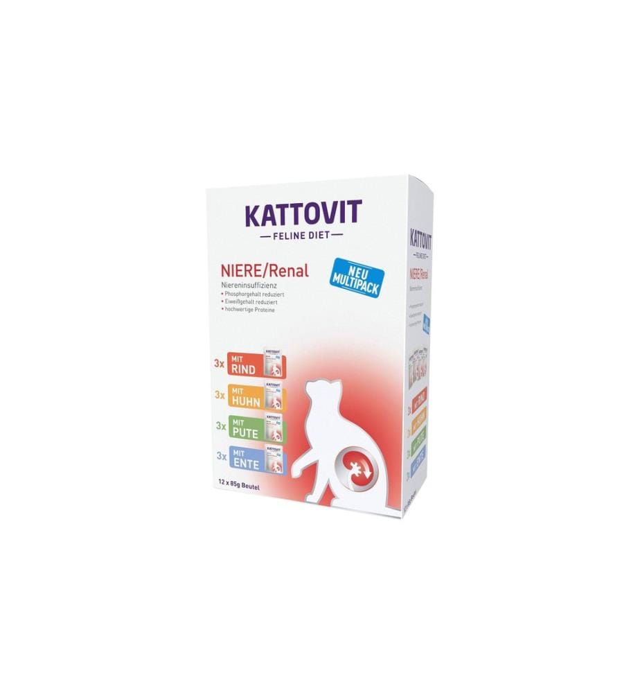 Kattovit Nassfutter Niere/Renal Multipack, 12 x 85 g