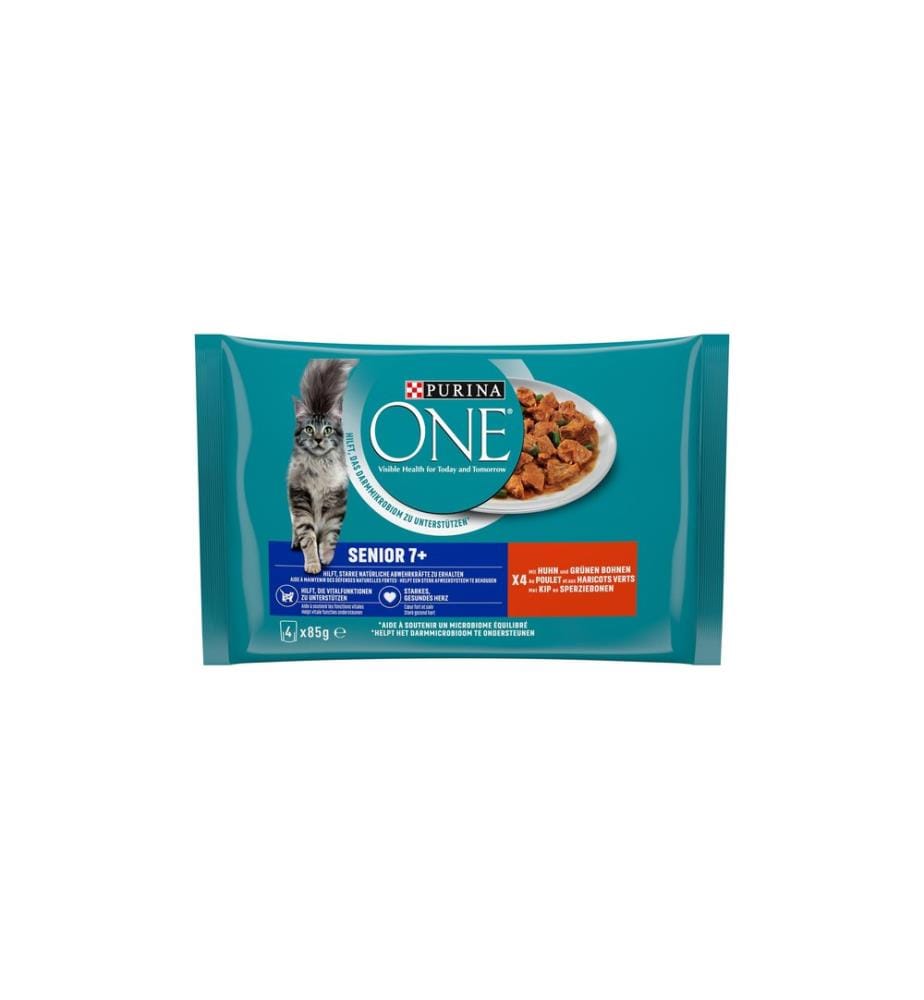 Nourriture humide Purina ONE Senior 7+ Poulet, 4 x 85 g