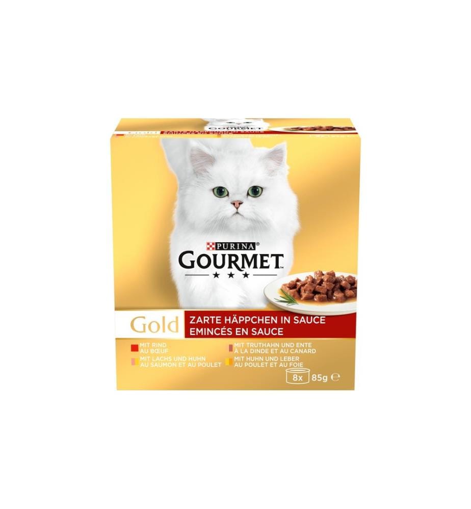 Nourriture humide Purina Gourmet Gold Bouchées en sauce, 8 x 85 g