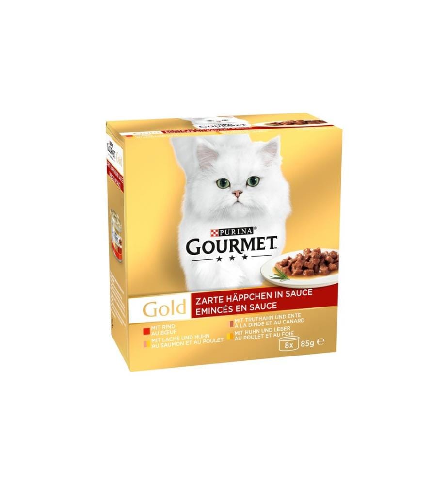 Nourriture humide Purina Gourmet Gold Bouchées en sauce, 8 x 85 g