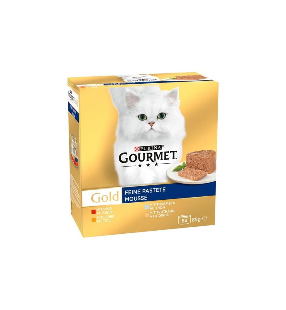 Purina Gourmet nourriture humide Gourmet Gold Mousse, 8 x 85 g