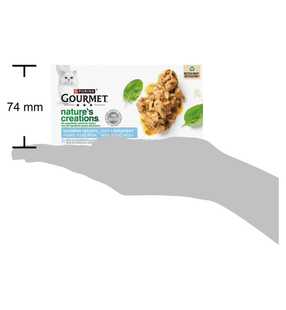 Purina Gourmet Nourriture humide Gourmet Nature's Creation Poisson, 4 x 85 g