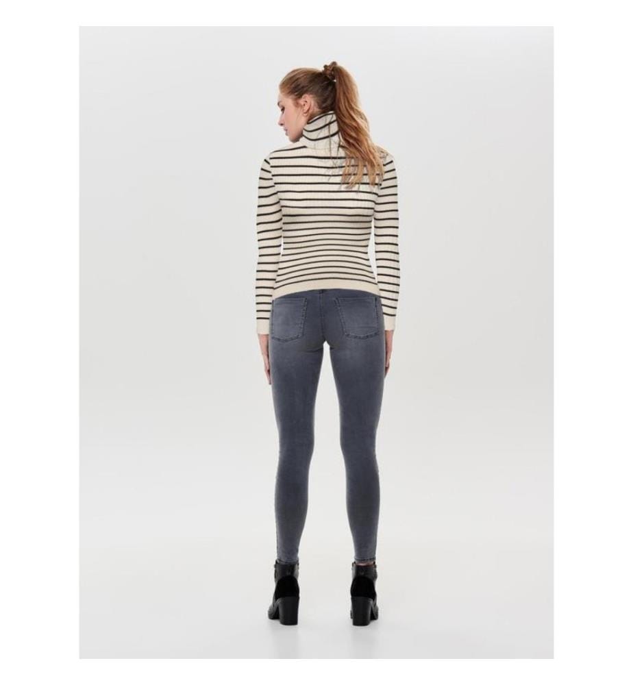 Pull en Maille - Gris et noir