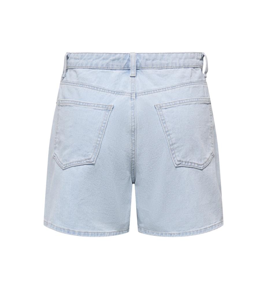 Short - Light Blue Bleached Denim