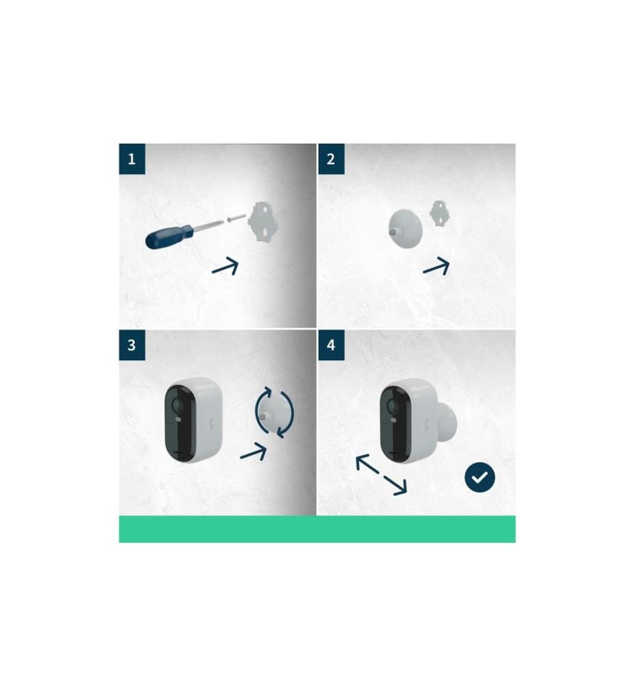 Arlo - Caméra réseau VMC3050 Caméra 2K d'extérieur