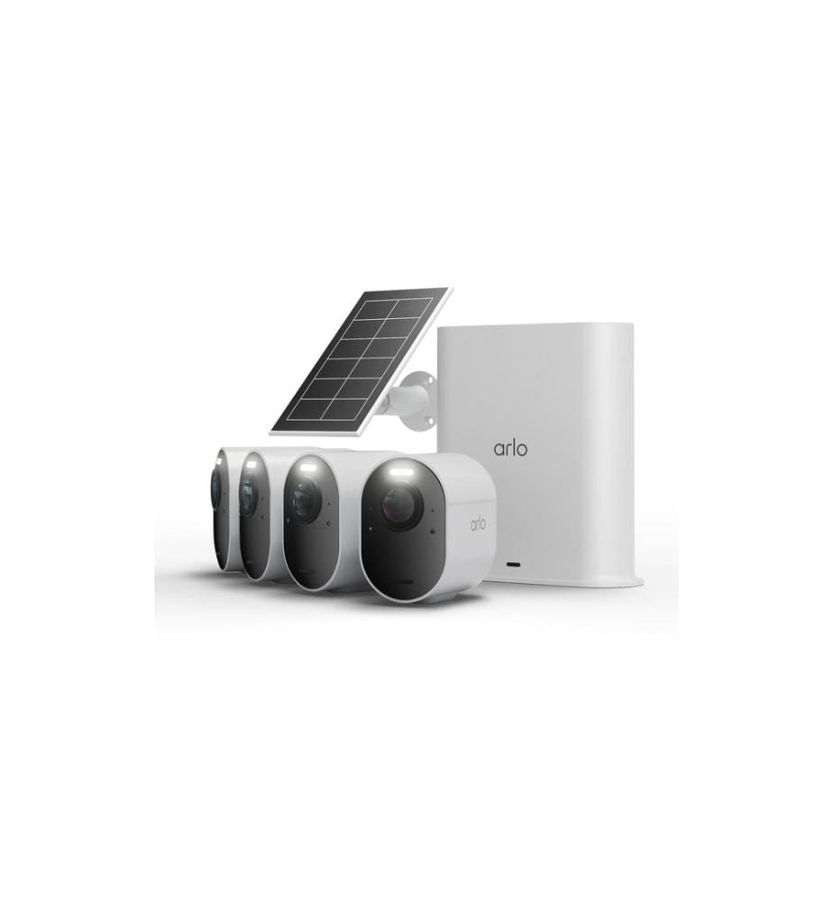 Arlo - Kits de surveillance Ultra 3 4K UHD & Solar Panel 4 pièces