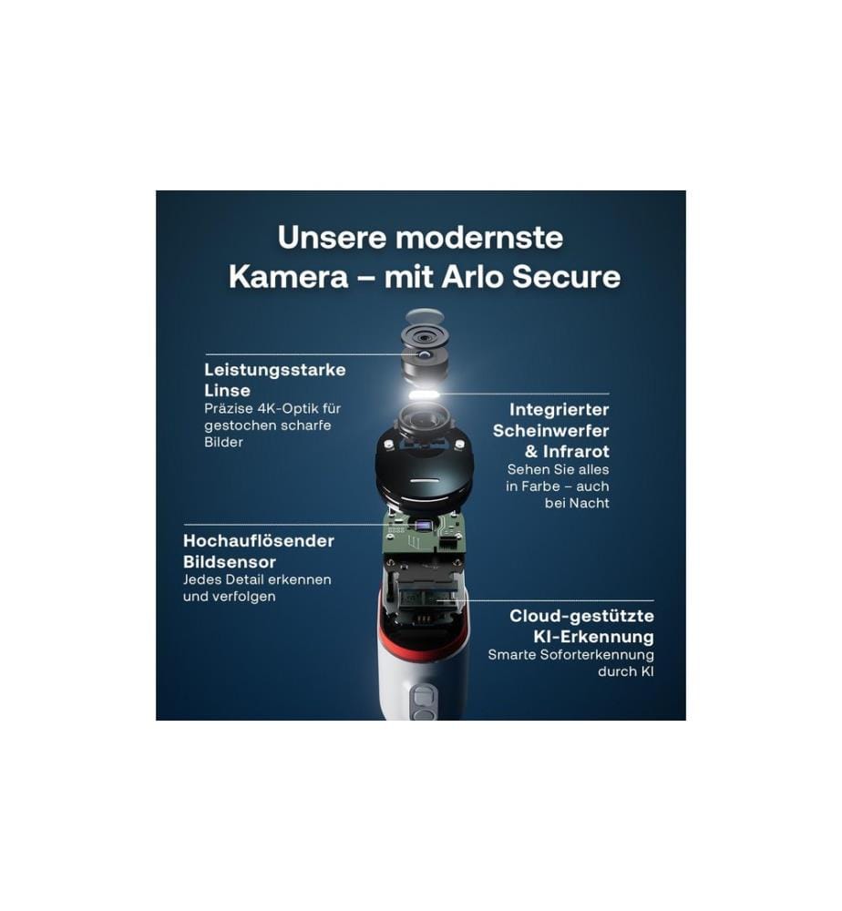 Arlo - Kits de surveillance Ultra 3 4K UHD & Solar Panel 4 pièces
