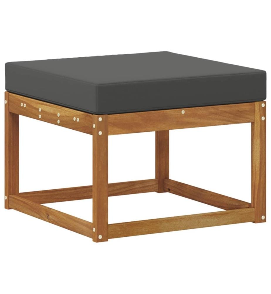 vidaXL Outdoor-Sofagarnitur mit Kissen 8 pcs Natur und Anthrazit