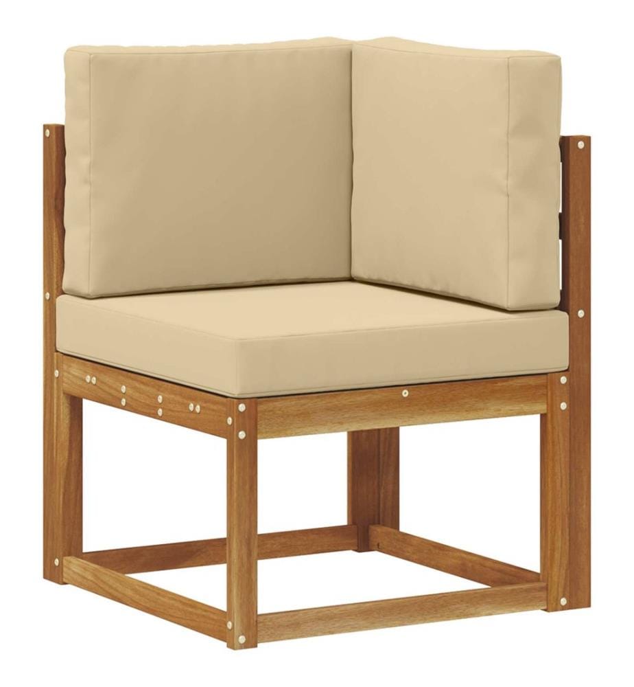 vidaXL Outdoor-Sofagarnitur mit Kissen 8 pcs Natur und Beige