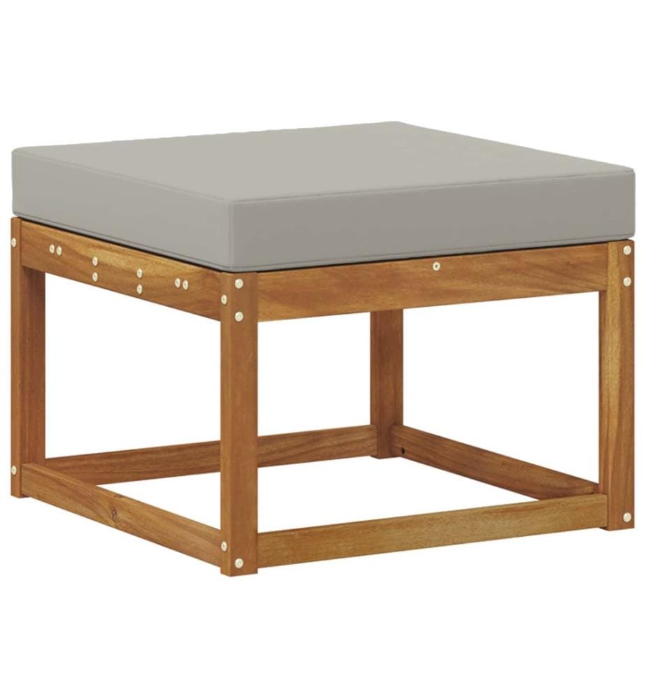 vidaXL Ensemble de canapés d'extérieur 8 pcs Naturel et gris clair