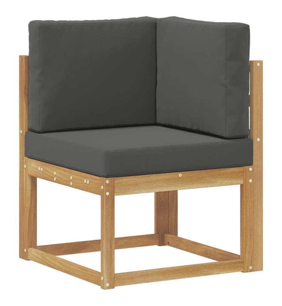 vidaXL Outdoor-Sofagarnitur 8 pcs Weiss und Anthrazit Polyester